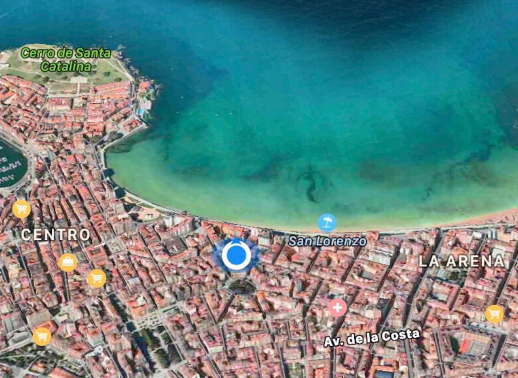 Atico Marques Vistas Al Mar - Garaje Opcional Leilighet Gijón Eksteriør bilde